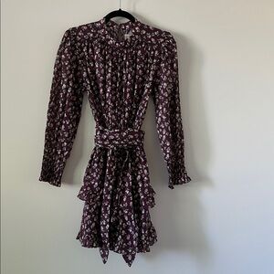 Rebecca Taylor La Vie Floral Dress Sz M